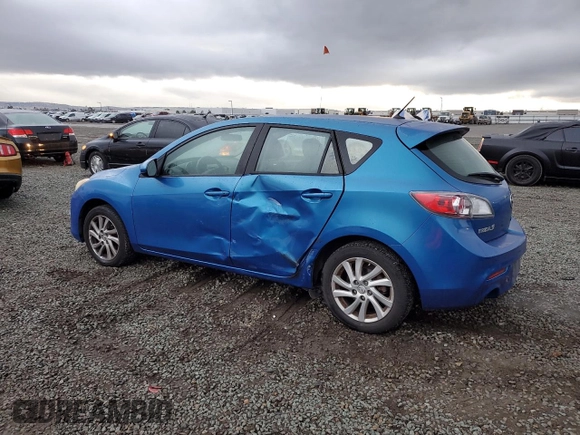 2012 Mazda 3 i Grand Touring with VIN JM1BL1M82C1585779, listed as a Copart auction lot 44613245 with 172,259 mi miles and Salvage Title. Bid and sale history available at DreamBid. Image 2.