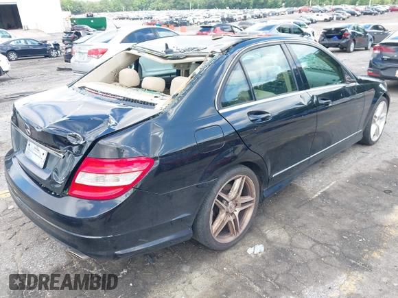 2009 Mercedes-Benz C 300 Sport with VIN WDDGF54X69R054886, listed as a IAAI auction lot 42541090 with 189,020 mi miles and . Bid and sale history available at DreamBid. Image 4.