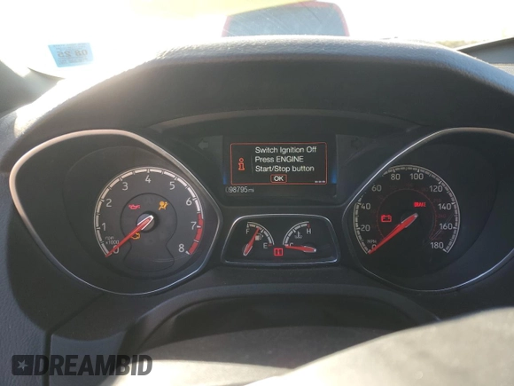 2017 Ford Focus ST with VIN 1FADP3L9XHL240522, listed as a Copart auction lot 45901745 with 98,795 mi miles and Non Repairable. Bid and sale history available at carsss.com. Image 9.