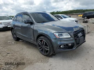 2017 Audi SQ5 Premium Plus with VIN WA1CCAFP2HA012729, listed as a Copart auction lot 55347255 with 90,468 mi miles and Salvage title. Bid and sale history available at DreamBid. Image 4.