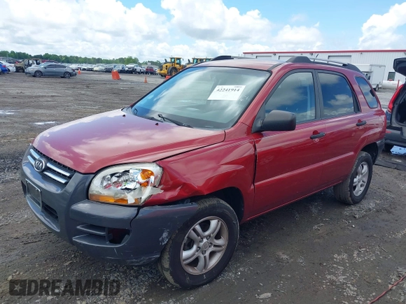 2006 Kia Sportage LX with VIN KNDJF723567236257, listed as a IAAI auction lot 42241914 with 185,503 mi miles and . Bid and sale history available at DreamBid. Image 2.
