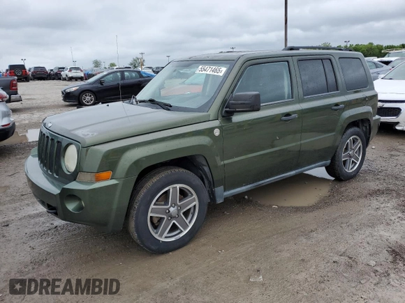 2009 Jeep Patriot Sport z VIN 1J4FF28B39D249631, wystawiony jako Copart lot #55471465 z przebiegiem 130 667 mil mil oraz Czysty tytuł • Clean title. Historia ofert i sprzedaży dostępna na DreamBid. Obrazek 1.