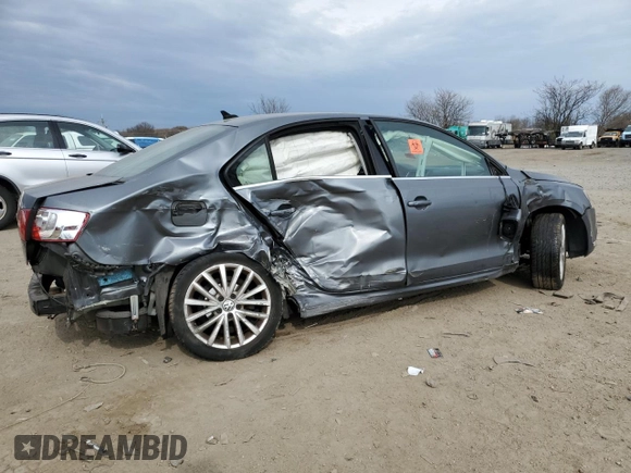 2014 Volkswagen Jetta SEL z VIN 3VWL17AJ9EM441590, wystawiony jako Copart lot #50995785 z przebiegiem Nie podano mil oraz Szkoda całkowita • Salvage title. Historia ofert i sprzedaży dostępna na DreamBid. Obrazek 3.