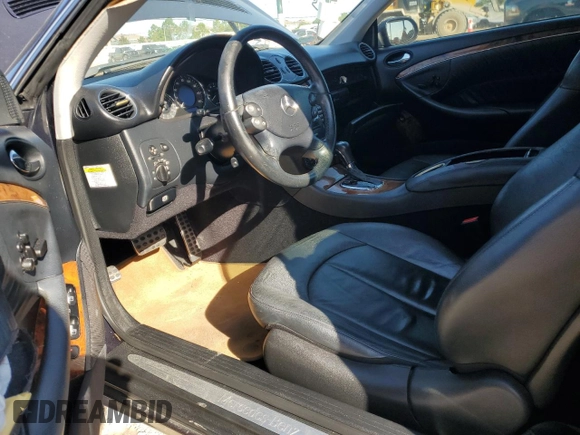 2007 Mercedes-Benz CLK 350 with VIN WDBTJ56HX7F224905, listed as a Copart auction lot 72928684 with 195,370 mi miles and Salvage Title. Bid and sale history available at DreamBid. Image 8.