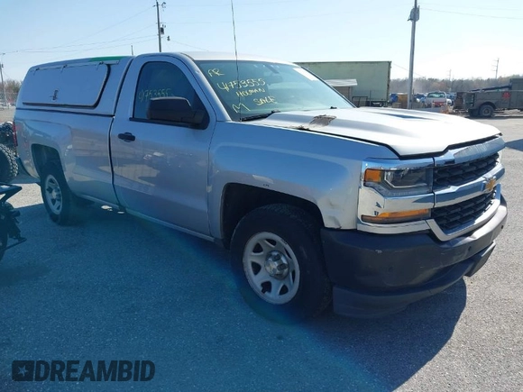 2017 Chevrolet Silverado 1500 LS with VIN 1GCNCNEH8HZ174026, listed as a IAAI auction lot 41753555 with 134,327 mi miles. Bid and sale history available at carsss.com. Image 1.