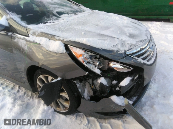 2014 Hyundai Sonata SE with VIN 5NPEC4AC9EH902931, listed as a IAAI auction lot 41594115 with 50,221 mi miles and . Bid and sale history available at DreamBid. Image 6.