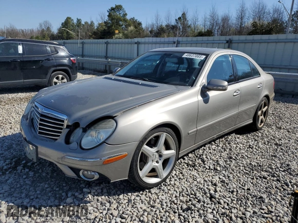2009 Mercedes-Benz E-Class Luxury 3.5L with VIN WDBUF56X39B395793, listed as a Copart auction lot 48637085 with 96,874 mi miles and Salvage Title. Bid and sale history available at carsss.com. Image 1.