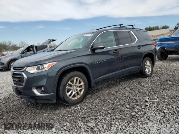 2020 Chevrolet Traverse LT Cloth z VIN 1GNERGKWXLJ175710, wystawiony jako Copart lot #50369775 z przebiegiem 92 426 mil mil oraz Szkoda całkowita • Salvage title. Historia ofert i sprzedaży dostępna na DreamBid. Obrazek 1.