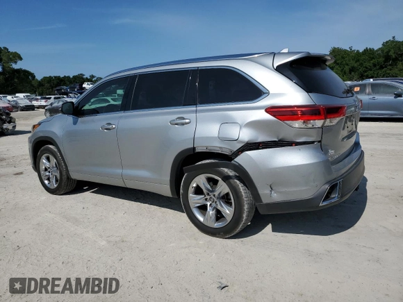 2017 Toyota Highlander Limited with VIN 5TDYZRFH6HS197887, listed as a Copart auction lot 57961905 with 114,535 mi miles and Salvage title. Bid and sale history available at DreamBid. Image 2.