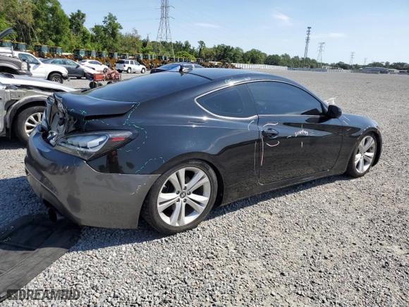 2010 Hyundai Genesis Coupe Track w/Nav with VIN KMHHU6KH5AU009649, listed as a Copart auction lot 52983375 with 135,789 mi miles and Salvage Title. Bid and sale history available at carsss.com. Image 3.