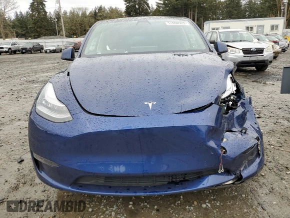 2021 Tesla Model Y Long Range with VIN 5YJYGDEE7MF160510, listed as a Copart auction lot 51098925 with 48,038 mi miles and Salvage Title. Bid and sale history available at DreamBid. Image 5.