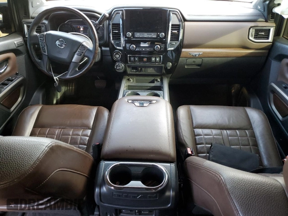 2021 Nissan Titan SV z VIN 1N6AA1FBXMN513634, wystawiony jako Copart lot #41454345 z przebiegiem 110 134 mil mil oraz Szkoda całkowita • Salvage title. Historia ofert i sprzedaży dostępna na DreamBid. Obrazek 8.