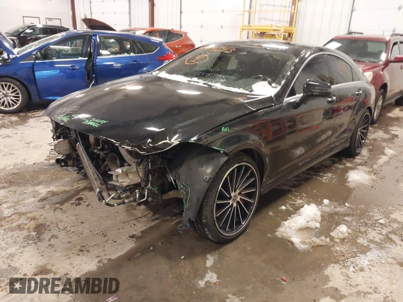 2016 Mercedes-Benz CLS with VIN WDDLJ9BB9GA160868, listed as a IAAI auction lot 41374243 with 174,985 mi miles. Bid and sale history available at carsss.com. Image 2.