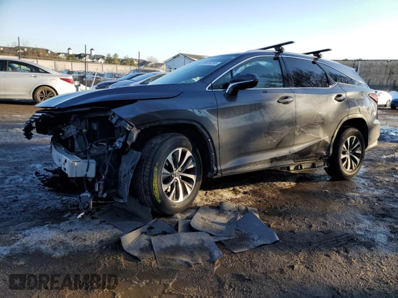 2022 Lexus RX with VIN JTJHZKFA1N2039659, listed as a Copart auction lot 89028255 with 38,685 mi miles and Salvage Title. Bid and sale history available at carsss.com. Image 1.