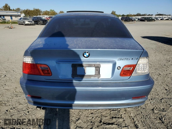 2001 BMW 3 Series 325Ci with VIN WBABN33421JW49804, listed as a Copart auction lot 76819854 with 0 mi miles and Salvage Title. Bid and sale history available at carsss.com. Image 6.
