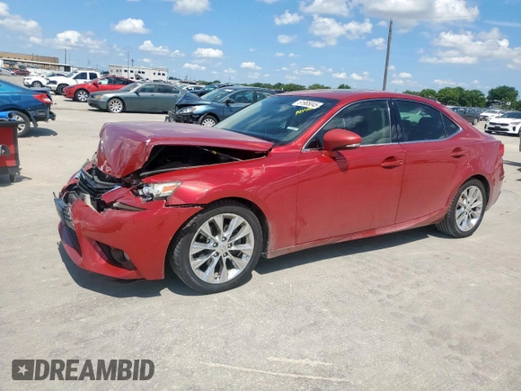 2014 Lexus IS 250 with VIN JTHBF1D28E5021485, listed as a Copart auction lot 61985045 with 117,815 mi miles and Salvage title. Bid and sale history available at DreamBid. Image 1.
