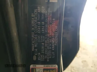 2014 Kia Rio LX with VIN KNADM5A30E6415218, listed as a Copart auction lot 78164014 with 0 mi miles and Salvage Title. Bid and sale history available at carsss.com. Image 12.
