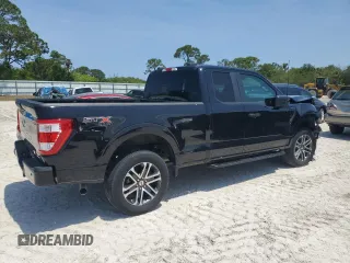2023 Ford F-150 XL with VIN 1FTEX1EP1PFB25819, listed as a Copart auction lot 46221625 with 20,676 mi miles and Salvage title. Bid and sale history available at DreamBid. Image 3.