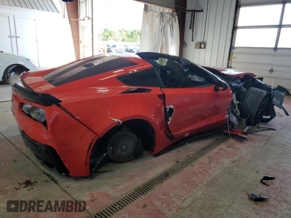 2016 Chevrolet Corvette Z06 1LZ with VIN 1G1YP2D67G5611240, listed as a Copart auction lot 68030904 with 0 mi miles and Salvage Title. Bid and sale history available at carsss.com. Image 3.