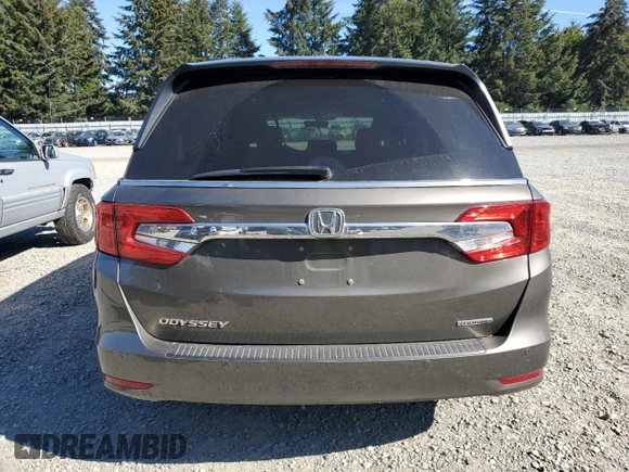 2020 Honda Odyssey Touring with VIN 5FNRL6H89LB002203, listed as a Copart auction lot 74522434 with 48,901 mi miles and Salvage Title. Bid and sale history available at DreamBid. Image 6.