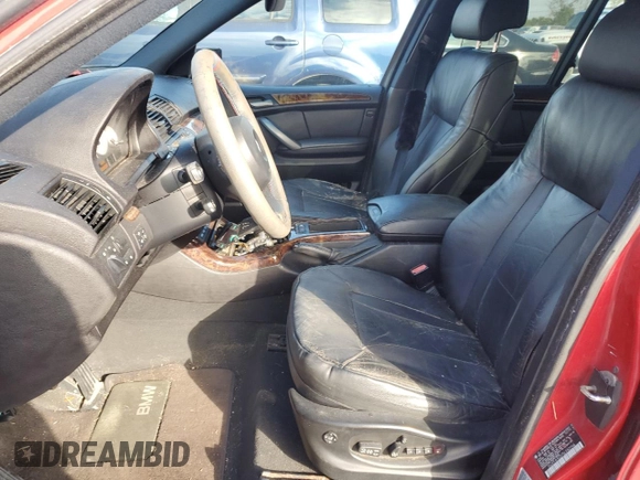 2005 BMW X5 4.8is with VIN 5UXFA93575LE82766, listed as a Copart auction lot 88140625 with 146,739 mi miles and Salvage Title. Bid and sale history available at carsss.com. Image 7.