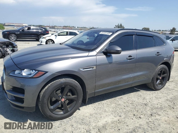 2017 Jaguar F-Pace 20d Premium with VIN SADCJ2BN2HA091149, listed as a Copart auction lot 55355105 with 84,358 mi miles and Clean Title. Bid and sale history available at DreamBid. Image 1.