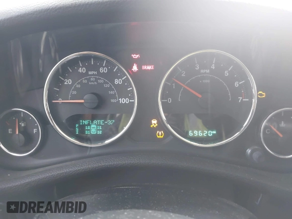 2016 Jeep Wrangler Unlimited Rubicon with VIN 1C4BJWFG7GL192698, listed as a IAAI auction lot 41603236 with 69,620 mi miles. Bid and sale history available at carsss.com. Image 7.