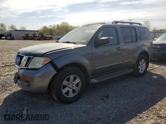 2008 Nissan Pathfinder SE with VIN 5N1AR18B08C652113, listed as a Copart auction lot 53815925 with 252,770 mi miles and Salvage title. Bid and sale history available at DreamBid. Image 1.