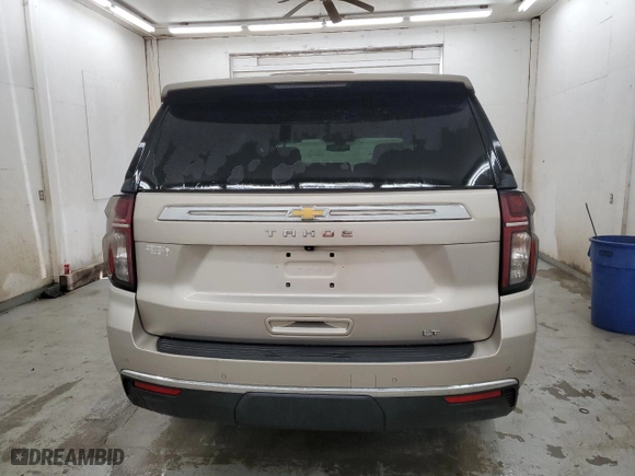 2021 Chevrolet Tahoe LT with VIN 1GNSCNKD2MR299626, listed as a Copart auction lot 86081934 with 52,441 mi miles and Salvage Title. Bid and sale history available at carsss.com. Image 6.