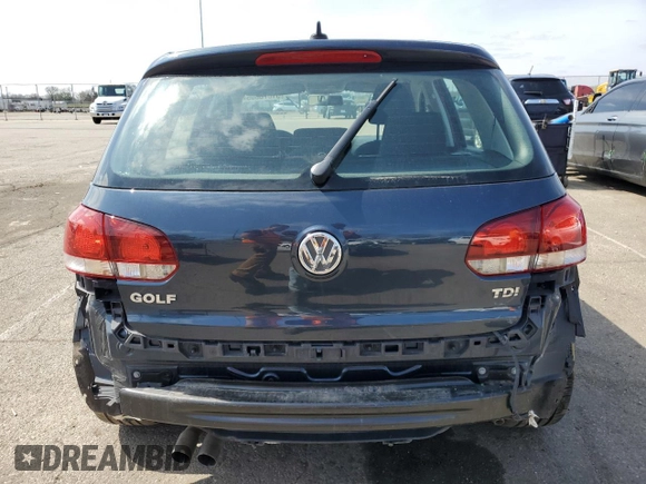 2014 Volkswagen Golf TDI w/Sunroof & Nav с VIN WVWDM7AJ9EW006745, выставлен на аукционе Copart как лот 51076805 с пробегом 94 761 миль миль и Списание • Salvage title. История ставок и продаж доступна на DreamBid. Изображение 6.