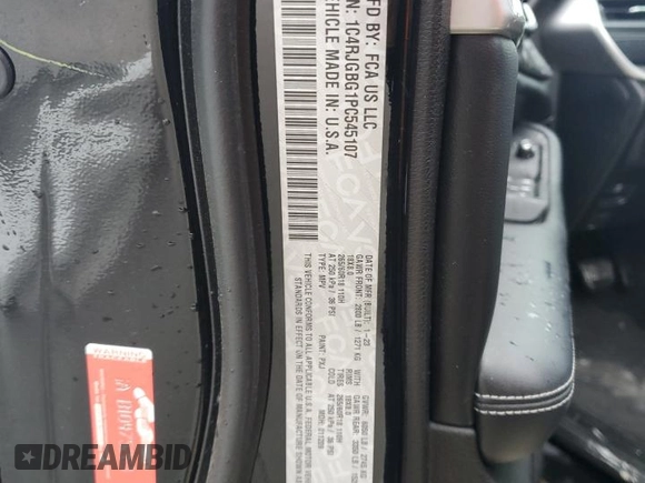 2023 Jeep Grand Cherokee Limited with VIN 1C4RJGBG1PC545107, listed as a Copart auction lot 83714124 with 22,326 mi miles and Salvage title. Bid and sale history available at DreamBid. Image 13.