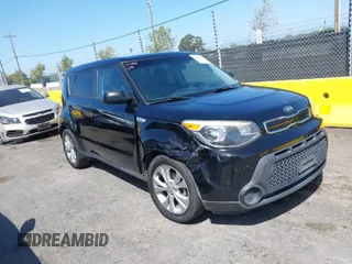 2015 Kia Soul + with VIN KNDJP3A51F7175417, listed as a IAAI auction lot 41996688 with 179,192 mi miles. Bid and sale history available at carsss.com. Image 1.