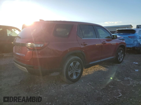 2025 Honda Pilot EX-L with VIN 5FNYG2H40SB017368, listed as a Copart auction lot 46230885 with 890 mi miles and Salvage Title. Bid and sale history available at carsss.com. Image 3.