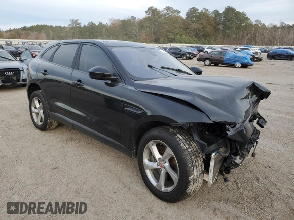 2018 Jaguar F-Pace 30t Premium with VIN SADCJ2GX6JA293900, listed as a Copart auction lot 83939084 with Not provided miles and Salvage title. Bid and sale history available at DreamBid. Image 4.
