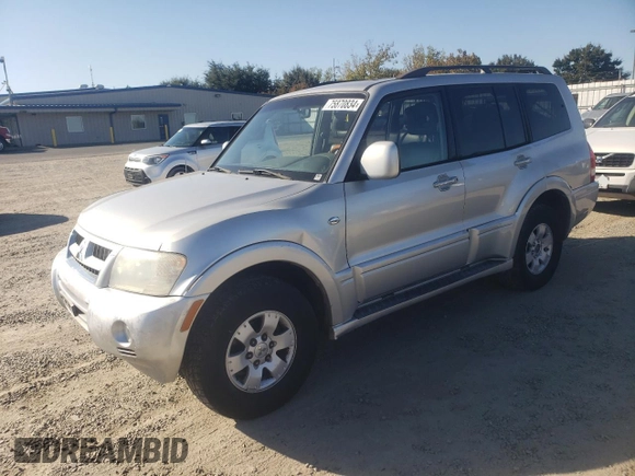 2003 Mitsubishi Montero LTD with VIN JA4NW51S13J030523, listed as a Copart auction lot 75870834 with 123,320 mi miles and Clean Title. Bid and sale history available at carsss.com. Image 1.