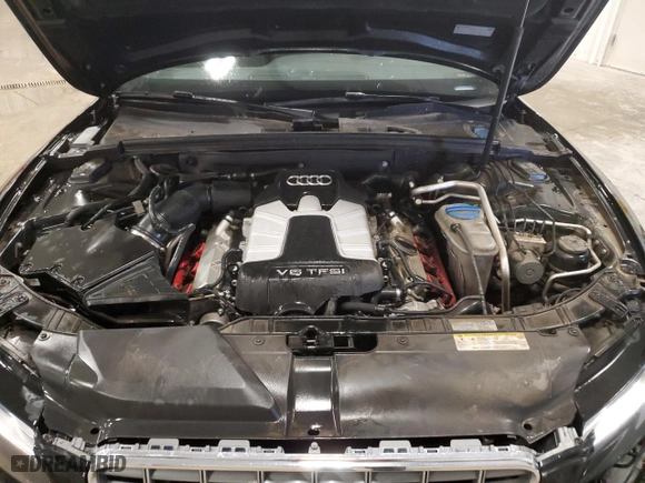 2012 Audi S5 Prestige with VIN WAUVGAFH2CN004687, listed as a Copart auction lot 53560325 with 61,976 mi miles and Salvage Title. Bid and sale history available at carsss.com. Image 11.