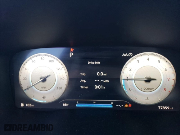 2021 Hyundai Santa Fe SEL with VIN 5NMS64AJ8MH339648, listed as a Copart auction lot 41385695 with 77,859 mi miles and Salvage Title. Bid and sale history available at carsss.com. Image 9.