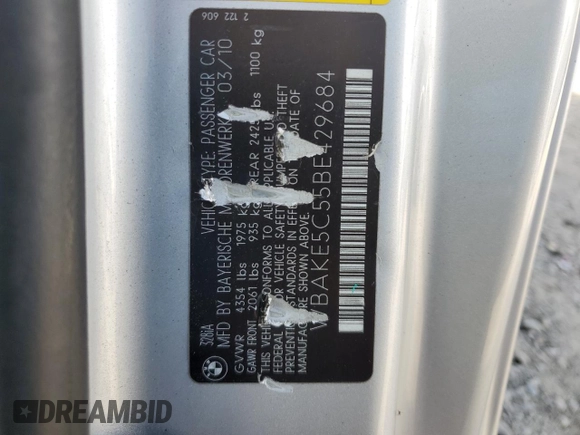 2011 BMW 3 Series 328i z VIN WBAKE5C55BE429684, wystawiony jako Copart lot #49988935 z przebiegiem 108 842 mil mil oraz Szkoda całkowita • Salvage title. Historia ofert i sprzedaży dostępna na DreamBid. Obrazek 12.