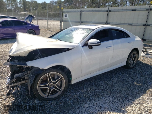 2019 Mercedes-Benz CLS with VIN WDD2J5KB6KA028356, listed as a Copart auction lot 46894815 with 0 mi miles and Clean Title. Bid and sale history available at carsss.com. Image 1.