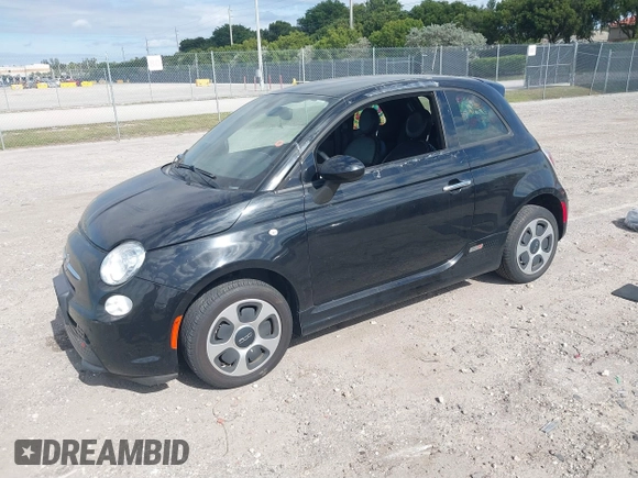 2016 FIAT 500e with VIN 3C3CFFGE5GT184059, listed as a IAAI auction lot 40993349 with 47,833 mi miles and . Bid and sale history available at DreamBid. Image 2.