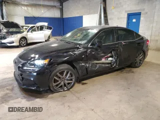 2015 Lexus IS 250 with VIN JTHCF1D2XF5027682, listed as a Copart auction lot 61617835 with 125,898 mi miles and Salvage title. Bid and sale history available at DreamBid. Image 1.