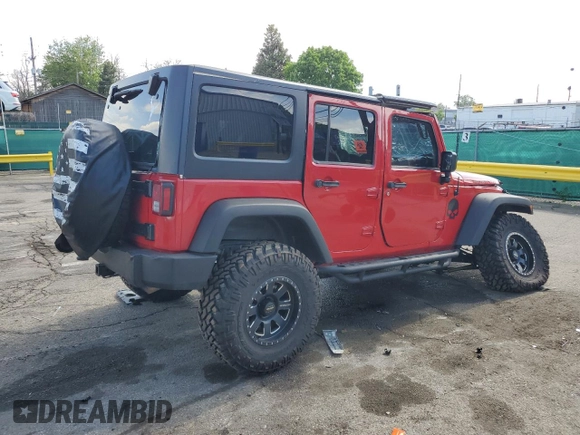 2014 Jeep Wrangler Unlimited Rubicon with VIN 1C4HJWFG5EL283881, listed as a Copart auction lot 58150255 with 100,166 mi miles and Non repairable. Bid and sale history available at DreamBid. Image 3.