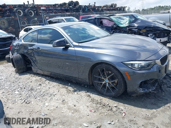 2019 BMW 4 Series 430i with VIN WBA4W3C53KAF92600, listed as a IAAI auction lot 41937759 with 111,589 mi miles and . Bid and sale history available at DreamBid. Image 1.