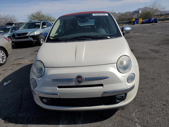 2012 FIAT 500 Gucci with VIN 3C3CFFER9CT174618, listed as a Copart auction lot 52387295 with 119,474 mi miles and Salvage Title. Bid and sale history available at carsss.com. Image 5.