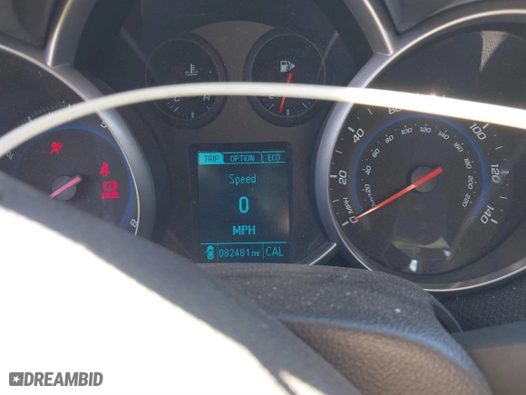 2014 Chevrolet Cruze ECO with VIN 1G1PJ5SB4E7275398, listed as a IAAI auction lot 41562184 with 82,481 mi miles. Bid and sale history available at carsss.com. Image 7.