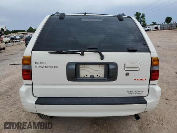 1999 Isuzu Rodeo S with VIN 4S2CM58W8X4314512, listed as a Copart auction lot 55467544 with 227,541 mi miles and Salvage Title. Bid and sale history available at carsss.com. Image 6.