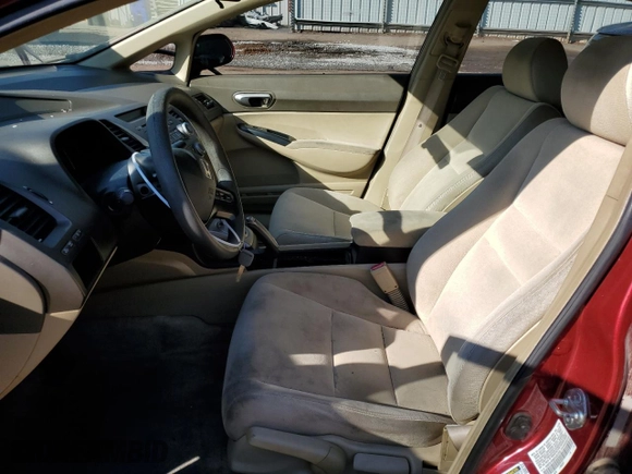 2007 Honda Civic Sdn LX with VIN 1HGFA16567L031733, listed as a Copart auction lot 43745454 with 182,708 mi miles and Salvage Title. Bid and sale history available at carsss.com. Image 7.
