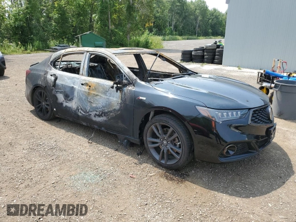 2020 Acura TLX w/Advance Pkg with VIN 19UUB3F82LA801832, listed as a Copart auction lot 65705254 with 0 mi miles and Non Repairable. Bid and sale history available at carsss.com. Image 4.