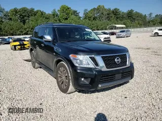2019 Nissan Armada SV with VIN JN8AY2NC9K9588480, listed as a Copart auction lot 73414754 with 86,430 mi miles and Salvage Title. Bid and sale history available at carsss.com. Image 12.