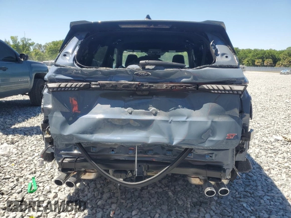 2025 Ford Explorer ST with VIN 1FMWK8GC4SGB16875, listed as a Copart auction lot 50733035 with 140 mi miles and Salvage Title. Bid and sale history available at carsss.com. Image 6.